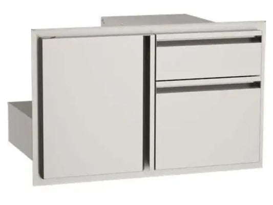 AOG 30" Stainless Steel Access Door with Double Drawer