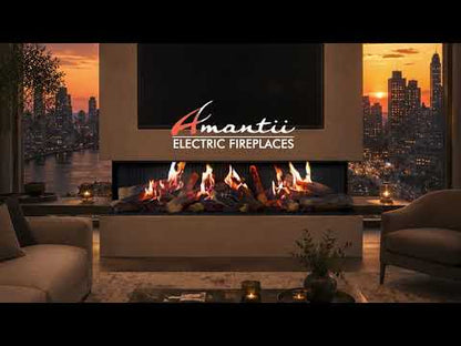 Amantii Signature MULTIVIEW-HOLO 40/55/75 Inch Built-In Electric 3-Sided Holographic Fireplace