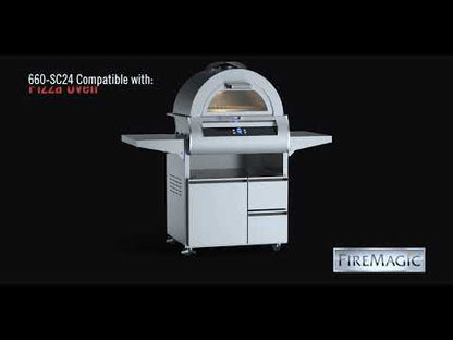 Fire Magic 660-SC24 34" Portable Cart Gas Grill Base with Soft-Close Drawers