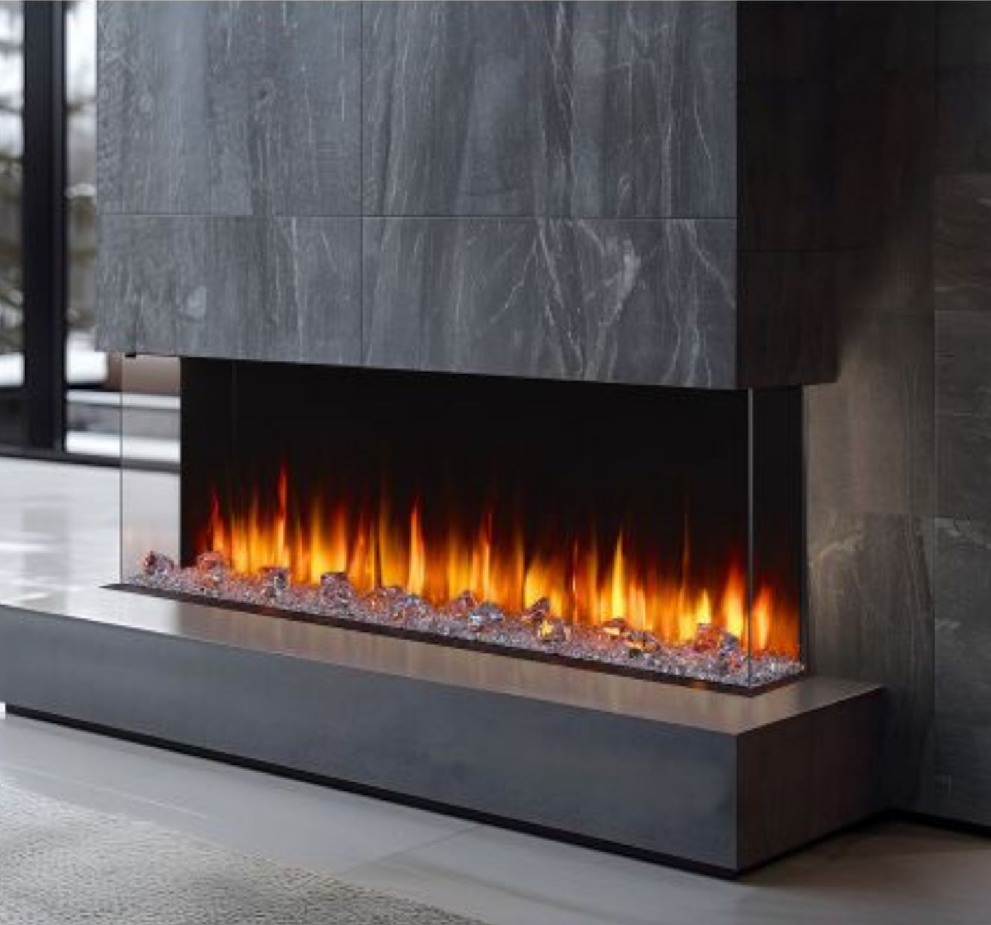 SimpliFire Triton 65" Linear Electric Fireplace