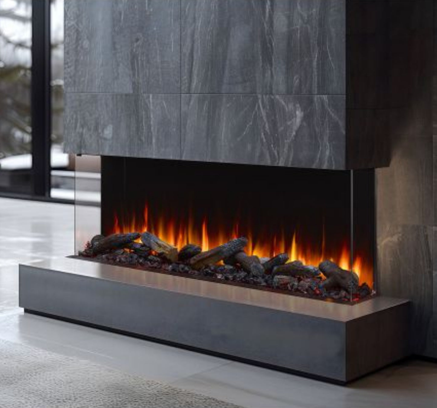 SimpliFire Triton 65" Linear Electric Fireplace