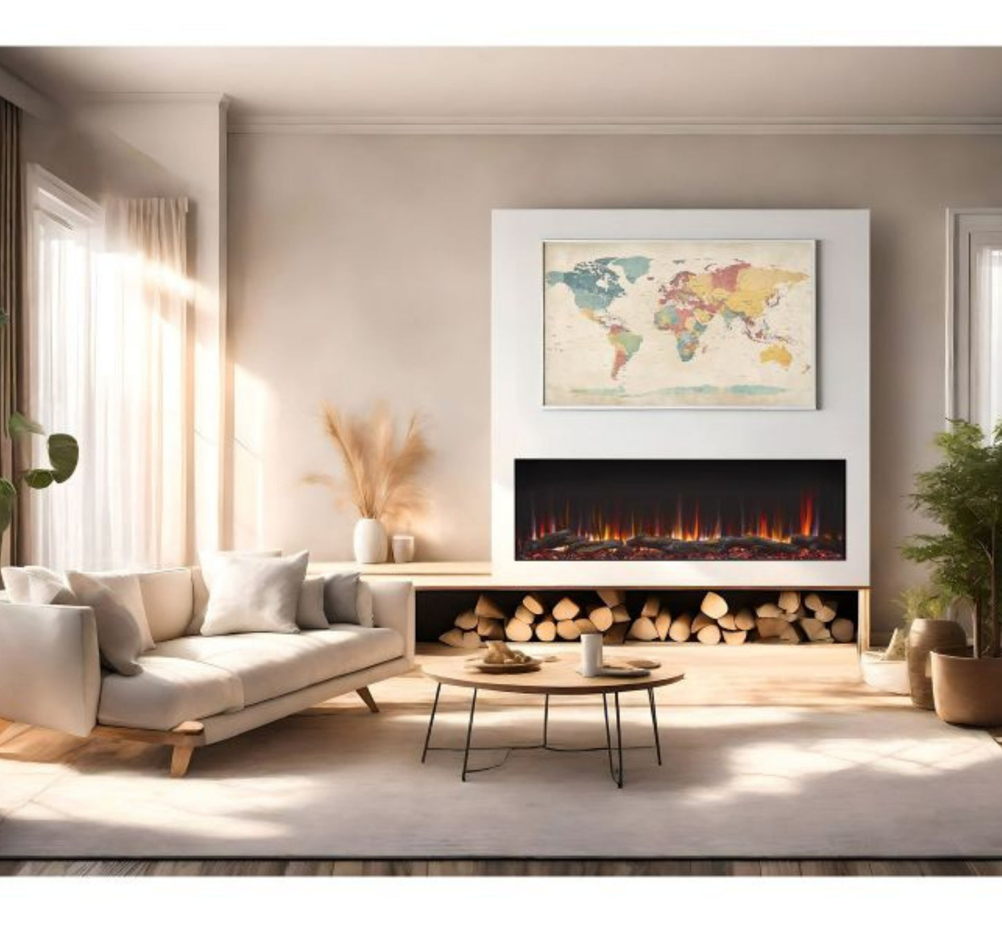 SimpliFire Triton 65" Linear Electric Fireplace