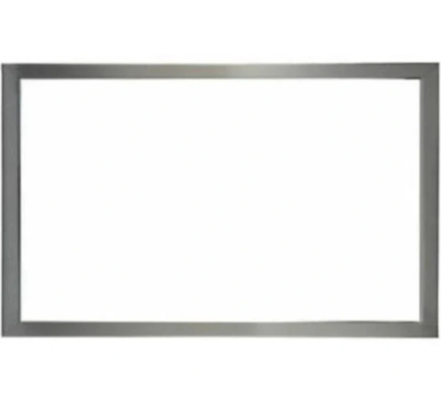 Empire White Mountain Hearth 1.5" Brushed Nickel Beveled Frame for Premium Direct Vent Fireplace Insert