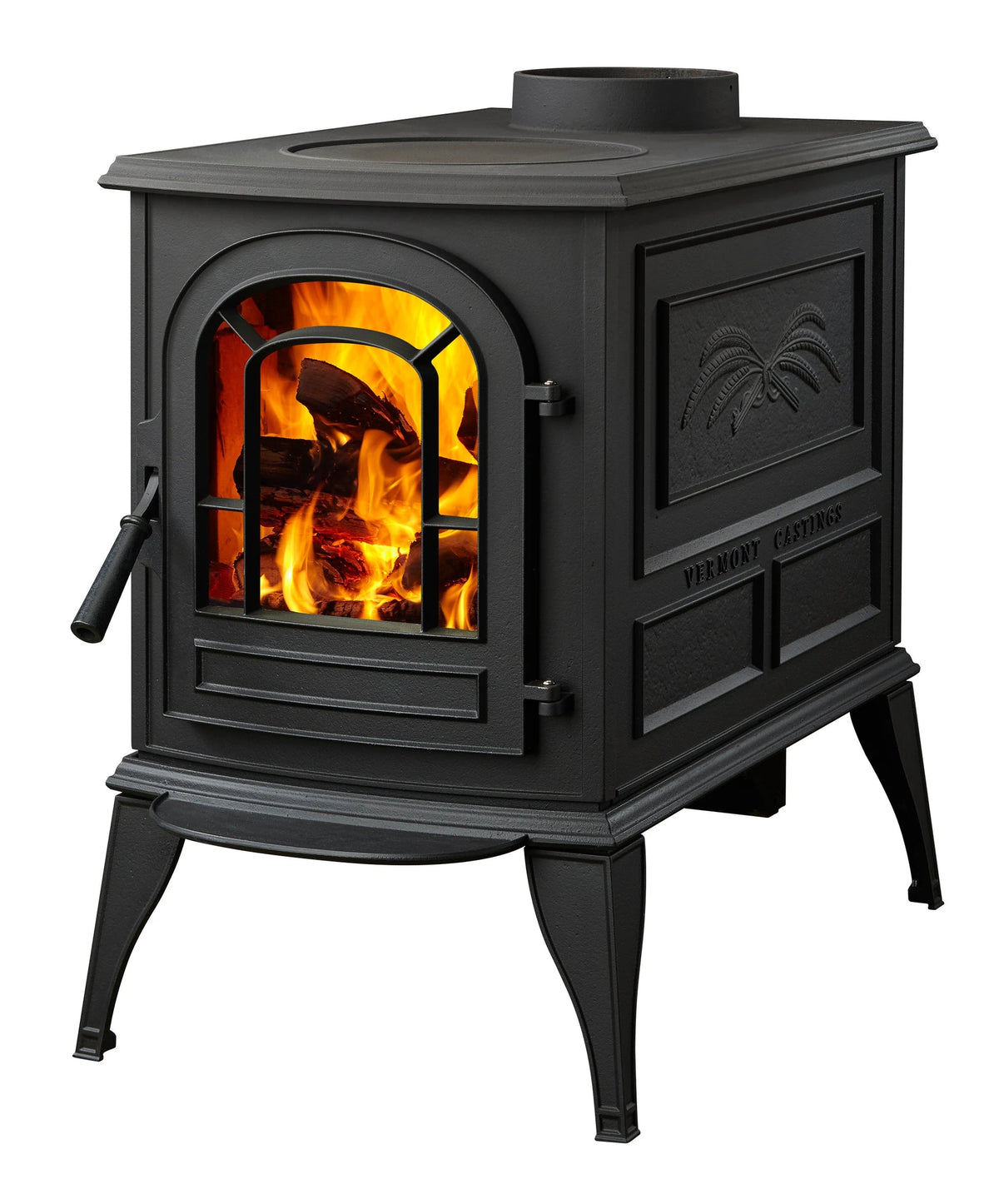 Vermont Castings Aspen C3 16-Inch Cast Iron Wood Stove in Classic Black