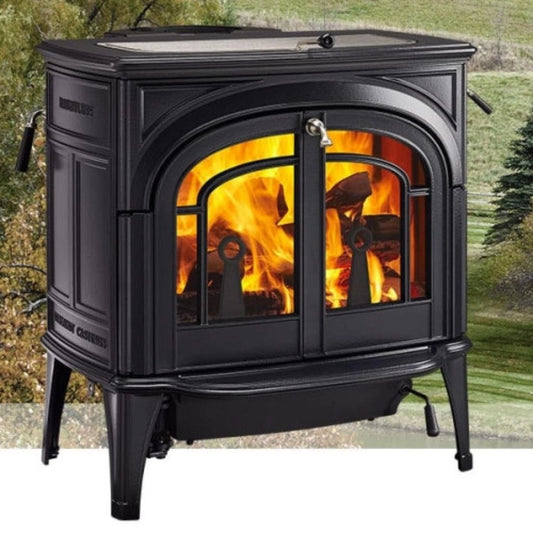 Vermont Castings Dauntless 23-Inch Cast Iron Wood Stove in Classic Black - View 2