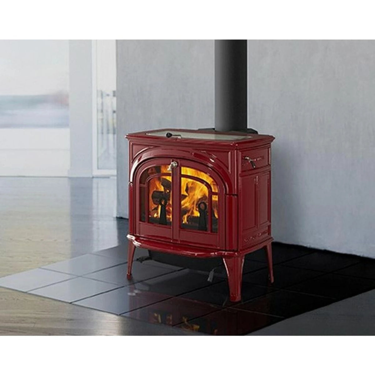 Vermont Castings Dauntless 23-Inch Cast Iron Wood Stove in Twilight - View 11