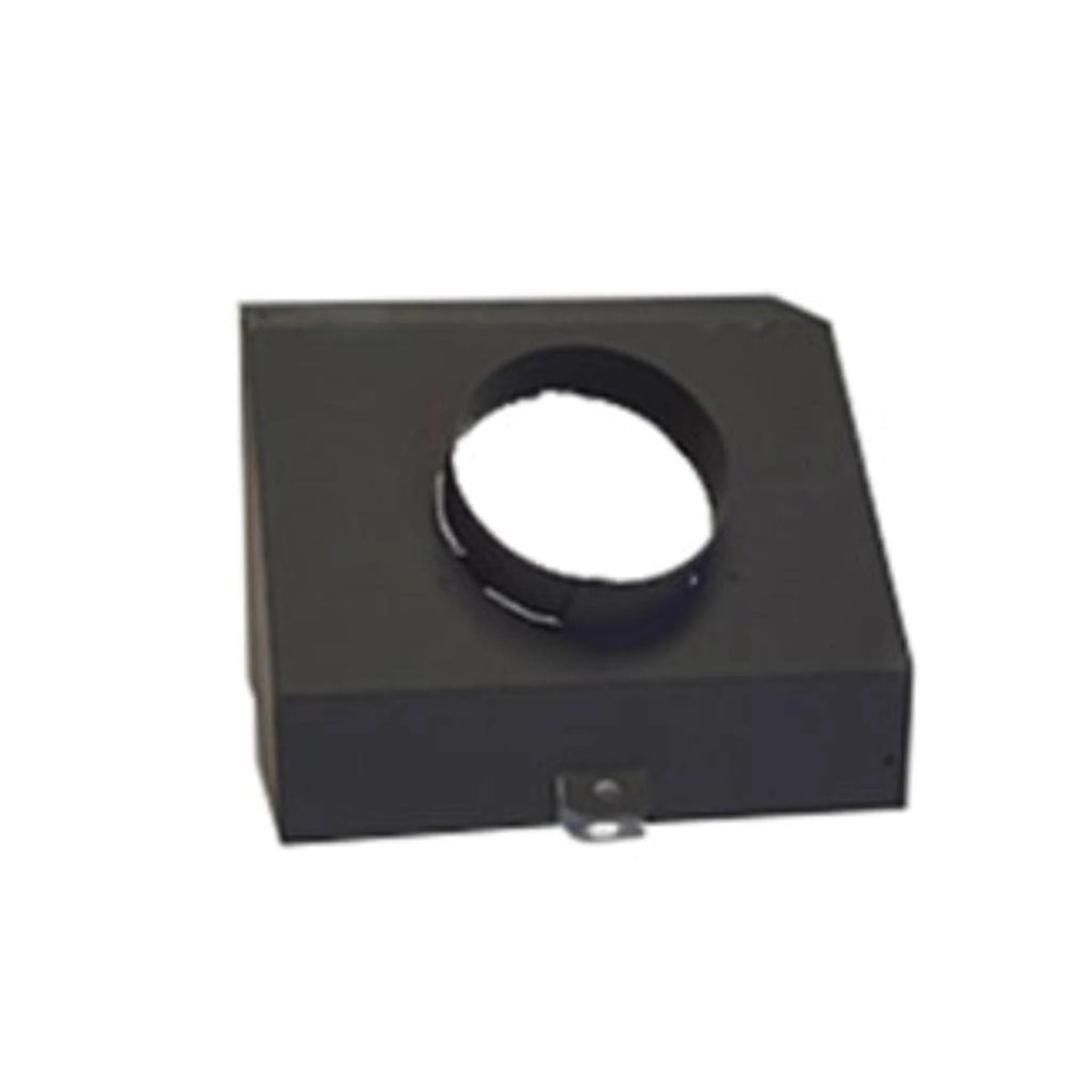 Vermont Castings Defiant Oval-to-6-Inch Round Flue Adapter in Classic Black - View 5