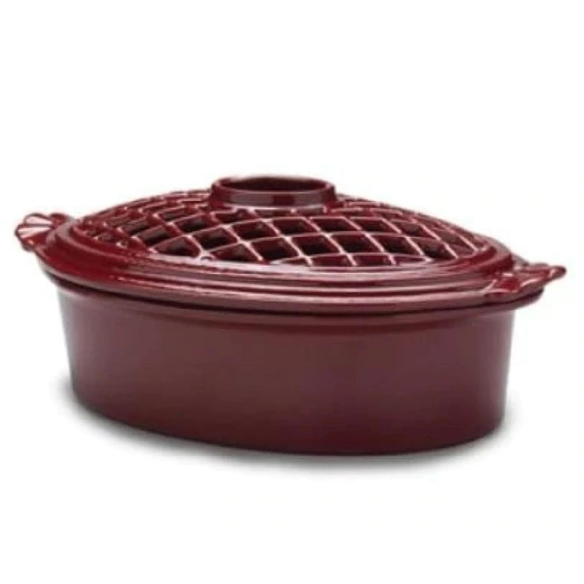 Vermont Castings Enameled Cast Iron Stove Steamer in Majolica Brown