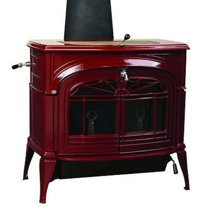 Vermont Castings Encore 27-Inch Cast Iron Wood Stove in Bordeaux with Traditional Doors - View 5