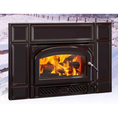 Vermont Castings Gifford 27-Inch Cast Iron Wood Fireplace Insert in Classic Black - View 4
