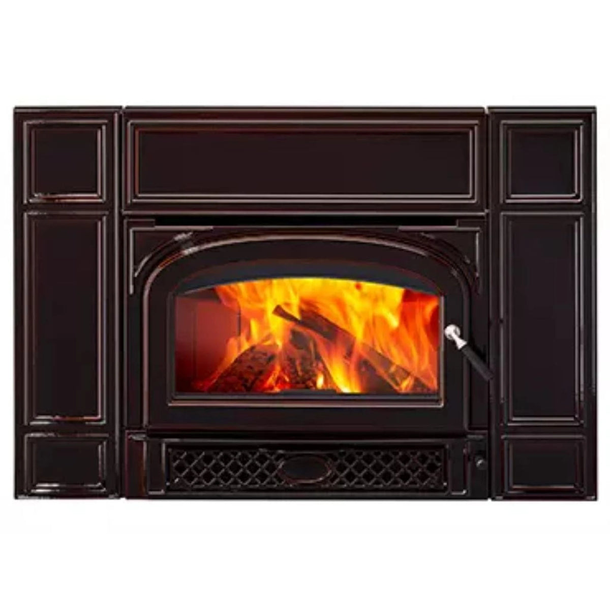 Vermont Castings Gifford 27-Inch Cast Iron Wood Fireplace Insert in Majolica Brown