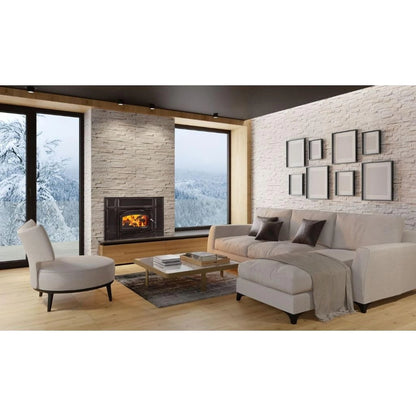 Vermont Castings Gifford 27-Inch Cast Iron Wood Fireplace Insert in Majolica Brown - View 5