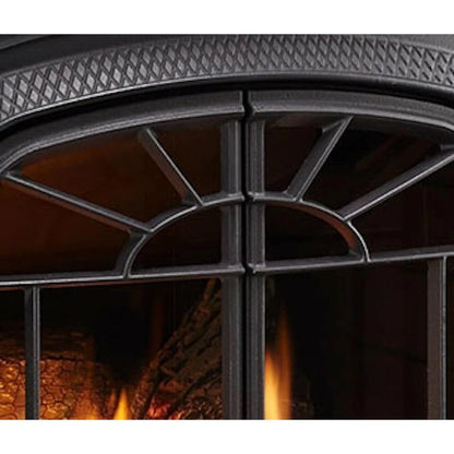 Vermont Castings Intrepid 21-Inch Cast Iron Direct Vent Gas Stove in Bordeaux Enamel - Propane (LP), Standing Pilot - View 10