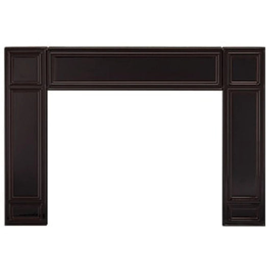 Vermont Castings Mead II Cast Iron Fireplace Insert Surround in Majolica Brown