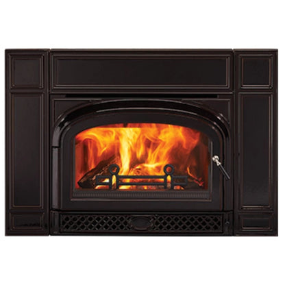 Vermont Castings Montpelier II 32-Inch Cast Iron Wood Fireplace Insert in Classic Black