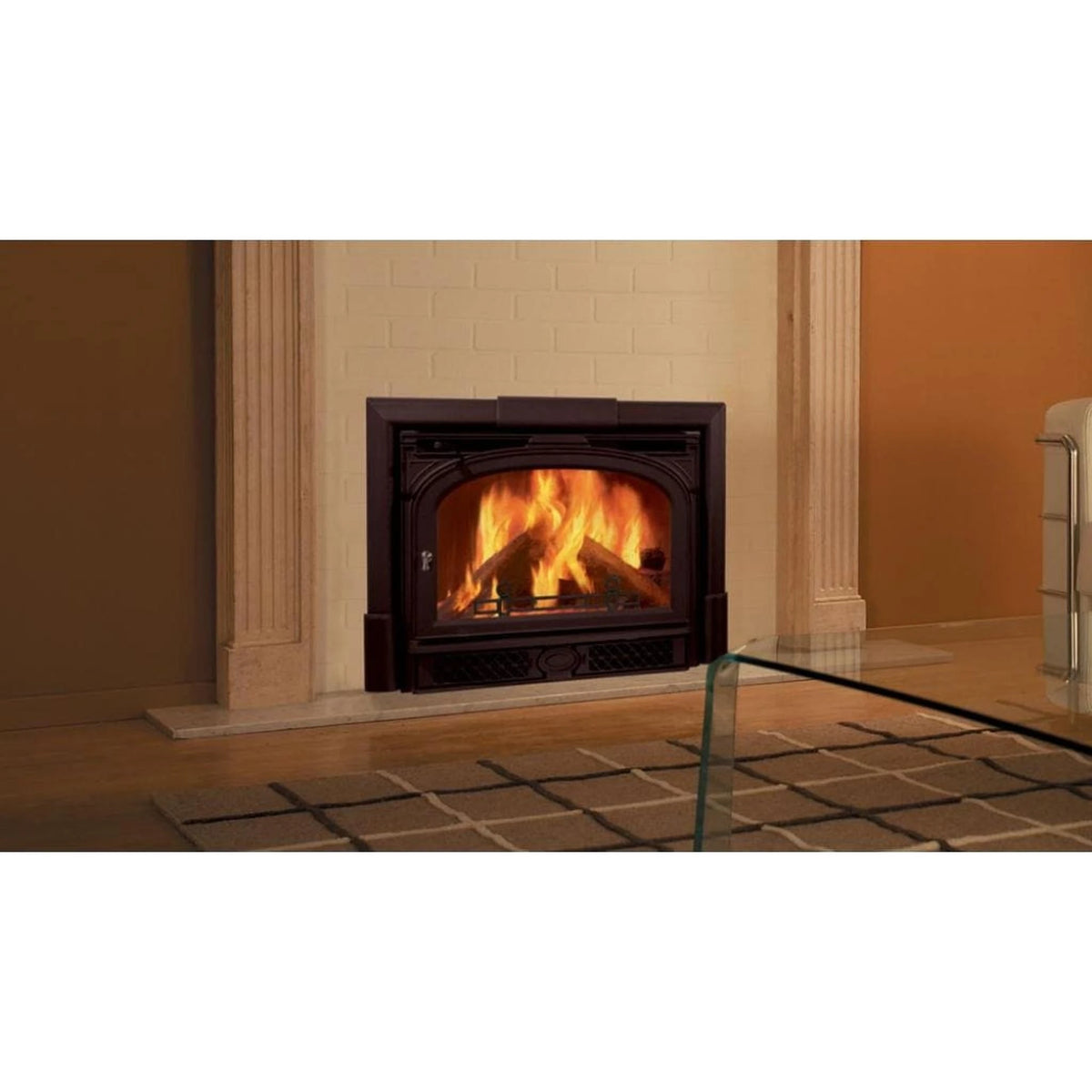 Vermont Castings Montpelier II 32-Inch Cast Iron Wood Fireplace Insert in Classic Black - View 9