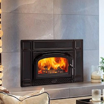 Vermont Castings Montpelier II 32-Inch Cast Iron Wood Fireplace Insert in Majolica Brown - View 3