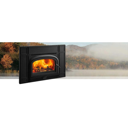 Vermont Castings Montpelier II 32-Inch Cast Iron Wood Fireplace Insert in Majolica Brown - View 5