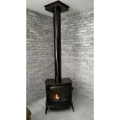 Vermont Castings Stardance 25-Inch Cast Iron Direct Vent Gas Stove in Bordeaux Enamel - Natural Gas, IntelliFire Touch Ignition - View 8