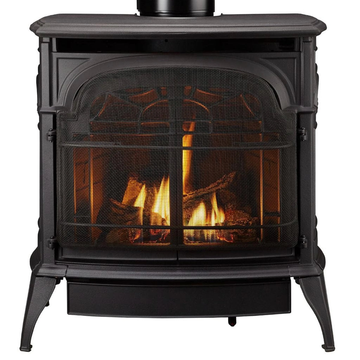Vermont Castings Stardance 25-Inch Cast Iron Direct Vent Gas Stove in Classic Black - Natural Gas, Standing Pilot - View 2