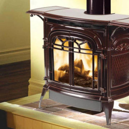 Vermont Castings Stardance 25-Inch Cast Iron Direct Vent Gas Stove in Majolica Brown - Natural Gas, IntelliFire Touch Ignition - View 10