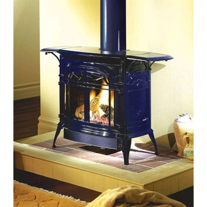 Vermont Castings Stardance 25-Inch Cast Iron Direct Vent Gas Stove in Majolica Brown - Natural Gas, Standing Pilot - View 3